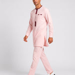 KZZ Striped long-sleeve top and elastic-waist trousers