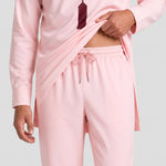 KZZ Striped long-sleeve top and elastic-waist trousers