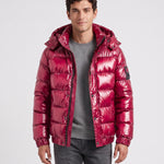 KZZ Men's Solid Thickened Men's Hooded Winter Jacket