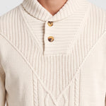 KZZ Men's Textured Cable-Knit Turtleneck Pullover