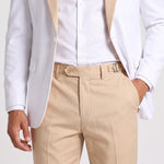 KZZ Men's single-button three-piece suit