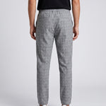 KZZ Checked drawstring-waist casual trousers
