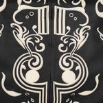 KZZ Men's two-piece set featuring a long-sleeved top and trousers with ethnic-style patterns.
