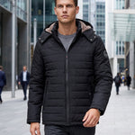 KZZ Men's solid-color fashion jacket