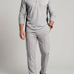 KZZ Waffle-knit long-sleeve set