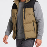 KZZ Men's Thick Woven Hooded Vest