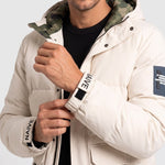 KZZ Men's hooded winter jacket