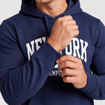 KZZ Men's New York Print Hoodie and Drawstring Sweatpants Set