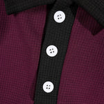 KZZ Slim-fit collared top and textured trousers