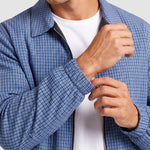 KZZ Vintage-style outdoor sports jacket with a lapel collar