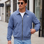 KZZ Vintage-style outdoor sports jacket with a lapel collar