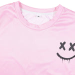 KZZ Men's Printed Short-Sleeve T-Shirt and Shorts Set