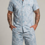 KZZ Men's Outdoor Sports Shirt and Shorts Set