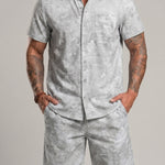 KZZ Men's Outdoor Sports Shirt and Shorts Set