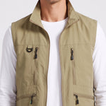 KZZ Men's multi-pocket vest