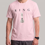 KZZ Men's Breathable Short-Sleeve Crew-Neck Sports T-Shirt with Letter Print
