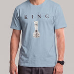 KZZ Men's Breathable Short-Sleeve Crew-Neck Sports T-Shirt with Letter Print