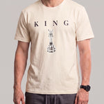 KZZ Men's Breathable Short-Sleeve Crew-Neck Sports T-Shirt with Letter Print