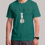 KZZ Men's Breathable Short-Sleeve Crew-Neck Sports T-Shirt with Letter Print