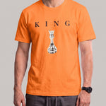 KZZ Men's Breathable Short-Sleeve Crew-Neck Sports T-Shirt with Letter Print
