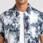 KZZ Tie-dye short-sleeve shirt and shorts set