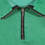 KZZ Men's Loose-Fit Pure Half-Zip Polo Shirt