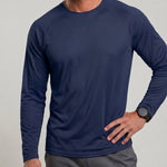 KZZ Men's Long-Sleeve Crew-Neck T-Shirt
