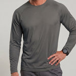 KZZ Men's Long-Sleeve Crew-Neck T-Shirt