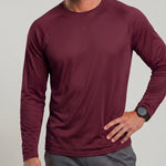KZZ Men's Long-Sleeve Crew-Neck T-Shirt