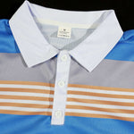 KZZ Men's Summer Striped Polo Shirt Set