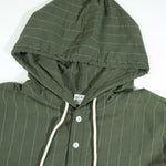 KZZ Men's Striped Hooded Shirt