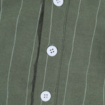 KZZ Men's Striped Hooded Shirt