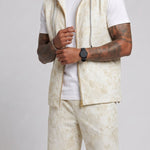 KZZ Tie-dye hooded quick-dry tank top and shorts