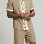 KZZ Casual loose-fitting top and shorts