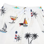 KZZ Printed top and drawstring shorts