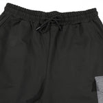 KZZ Men's Color-Block Short-Sleeve T-Shirt and Cargo Shorts Set