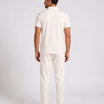 KZZ Summer Short-Sleeve Half-Zip Top and Trousers