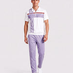 KZZ Short-sleeved zip-up top and trousers