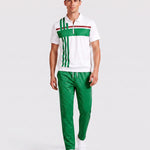 KZZ Short-sleeved zip-up top and trousers