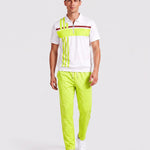 KZZ Short-sleeved zip-up top and trousers