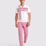 KZZ Short-sleeved zip-up top and trousers
