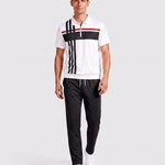 KZZ Short-sleeved zip-up top and trousers