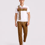 KZZ Short-sleeved zip-up top and trousers
