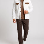 KZZ Men's color-blocked button jacket
