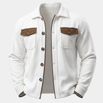 KZZ Men's color-blocked button jacket