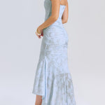 Blue bell floral maxi dress