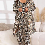 Women's Camisole, Robe & Trouser Lounge Set