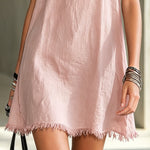 Black V-Neck Mini Dress With Floral Shoulder Straps