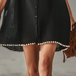 Black Off Shoulder Lace Mini Dress