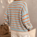 Céliane | Cardigan rayé tricot chic